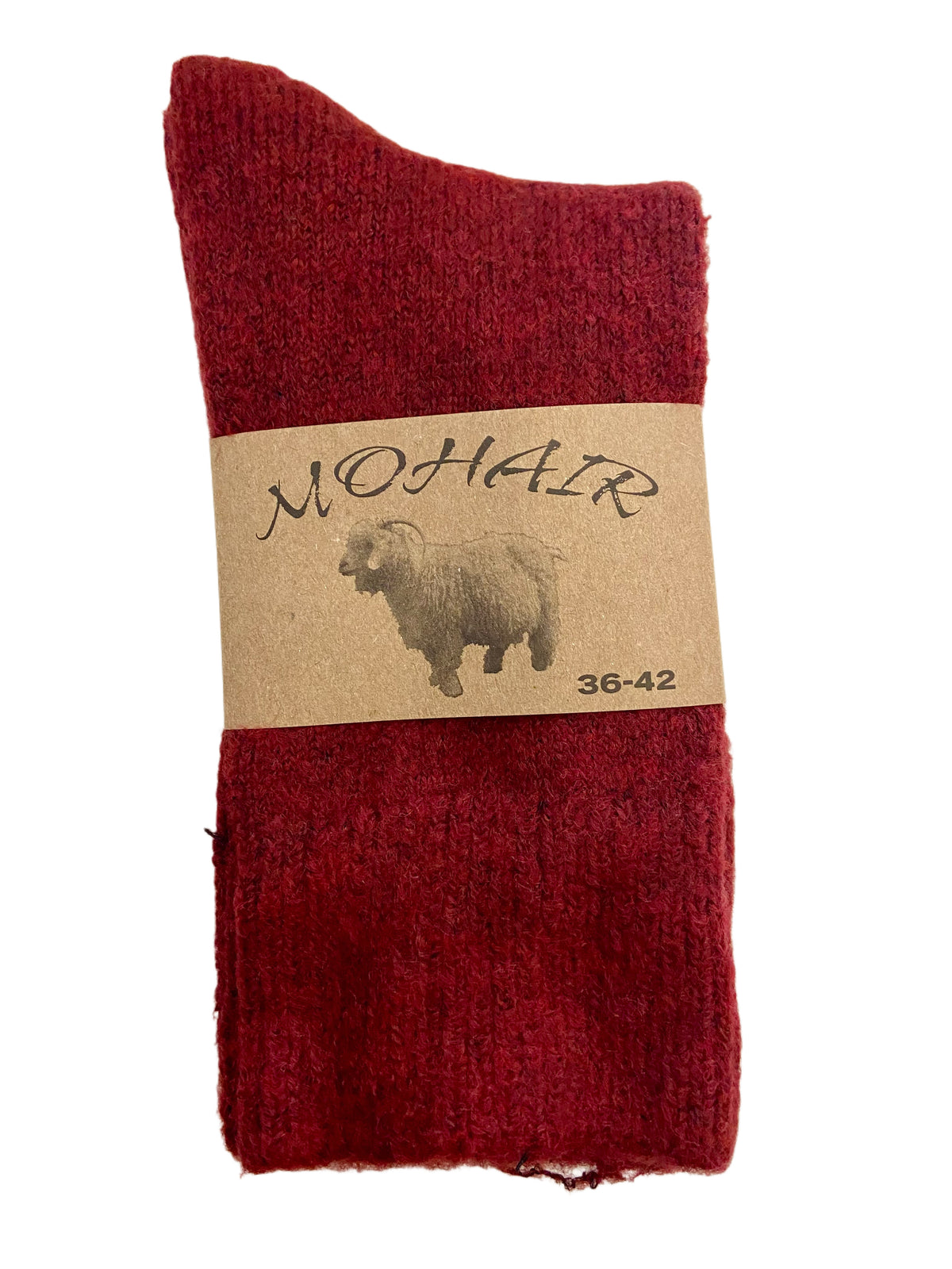 Damensocken Mohair natur, One Size (Gr. 36-42)