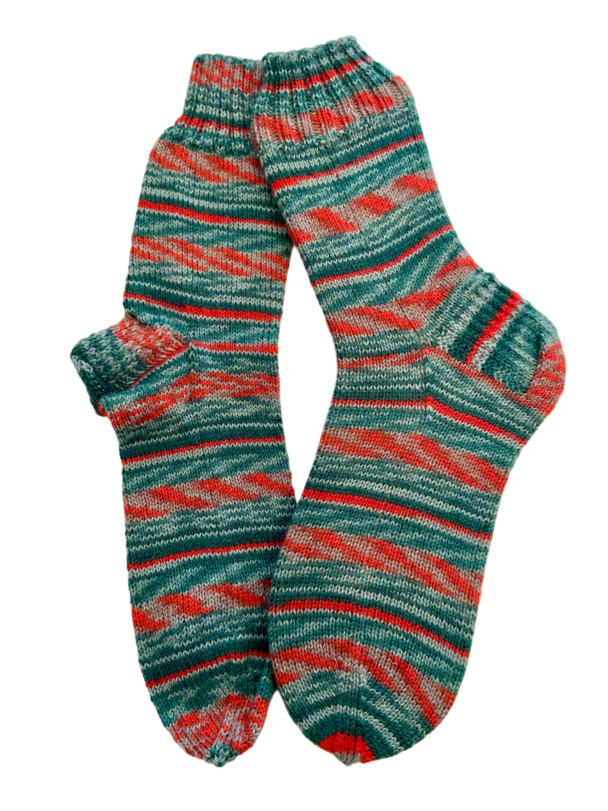 Handgestrickte Socken, Gr. 41/42
