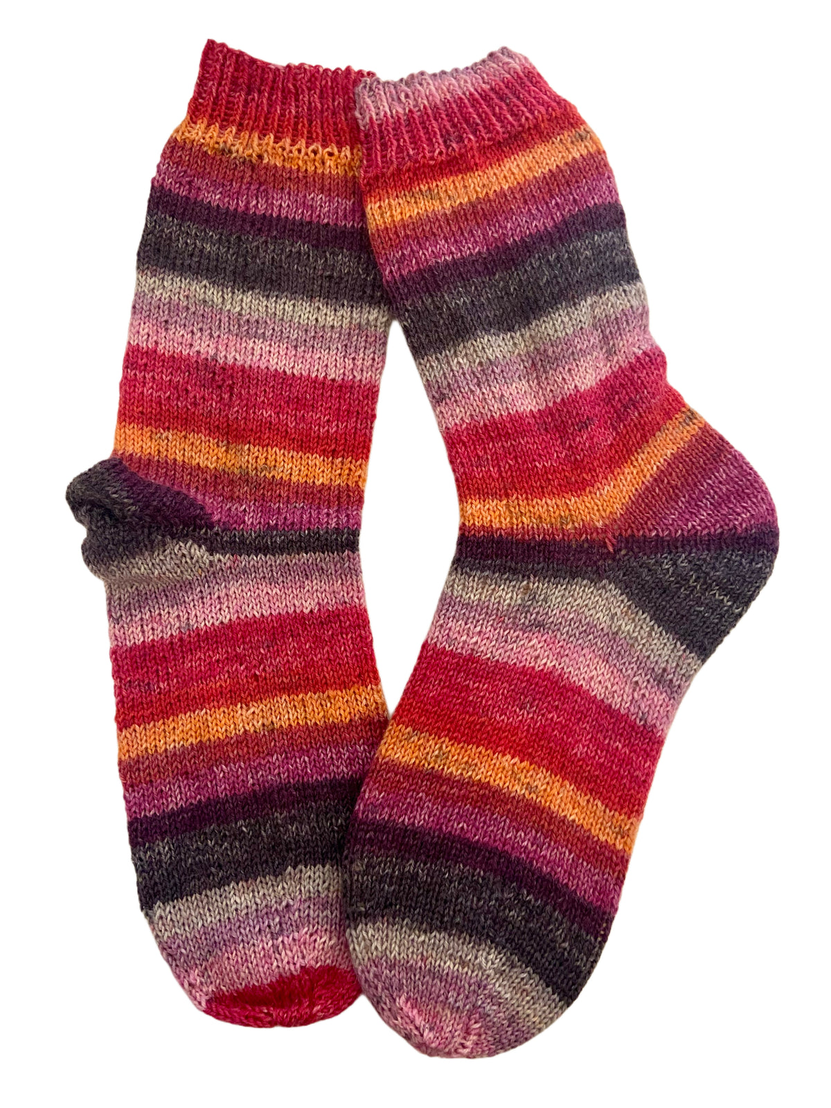 Handgestrickte Socken, Gr. 39/40