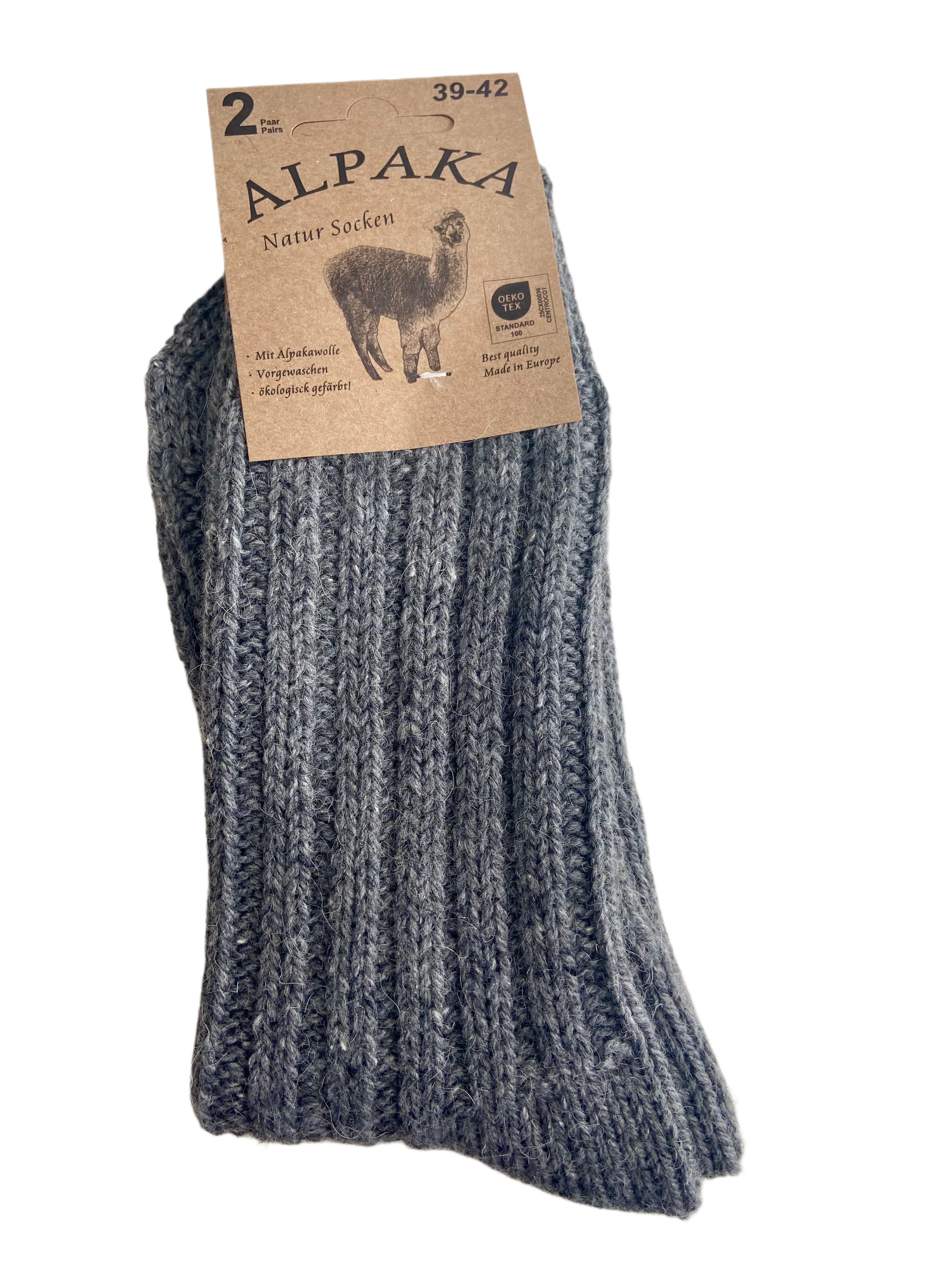 Socken mit Alpaka
