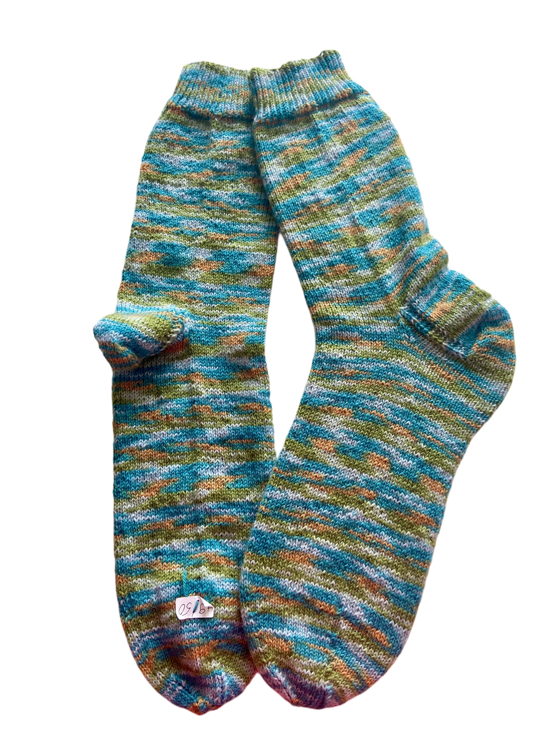 Handgestrickte Socken, Gr. 49/50