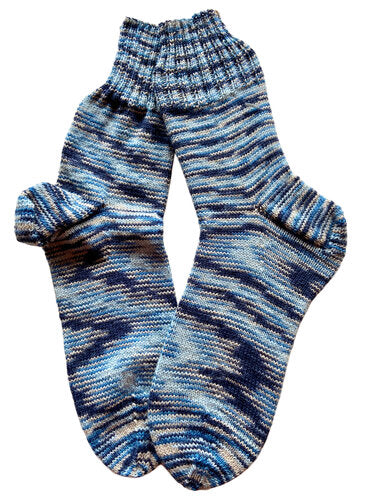 Handgestrickte Socken, Gr. 48/49