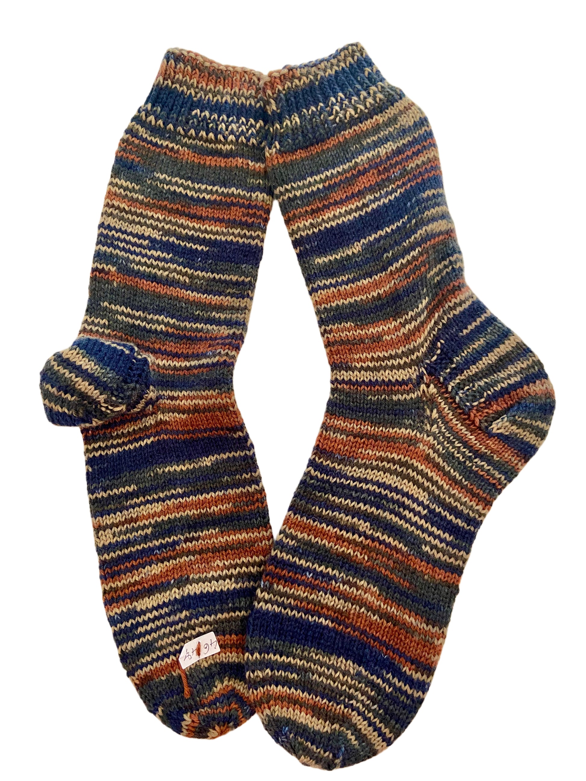 Handgestrickte Socken, Gr. 46/47, 6-fach