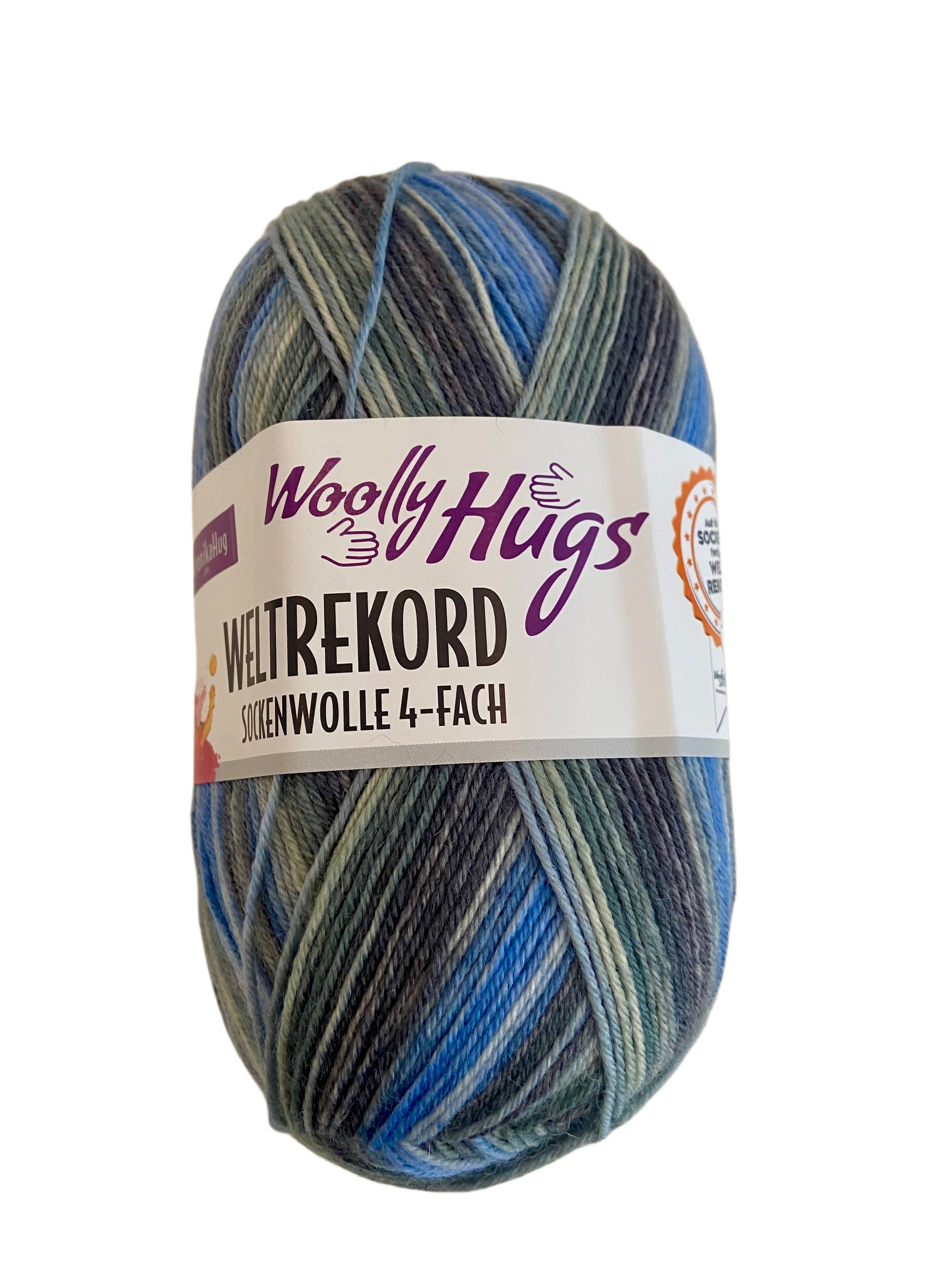 Woolly Hugs Weltrekord Sockenwolle, 4-fach, (7,50€ / 100g)
