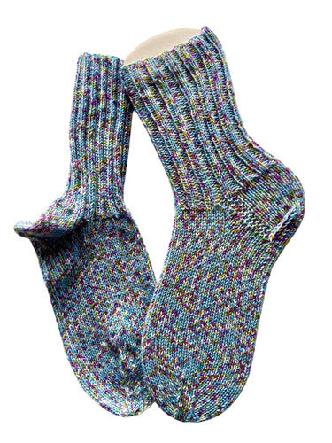 Handgestrickte Socken, Gr. 38/39