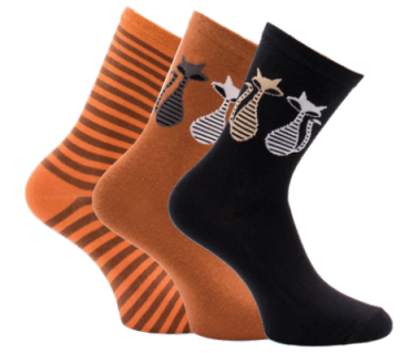 Damensöckchen Cats, 3er Pack