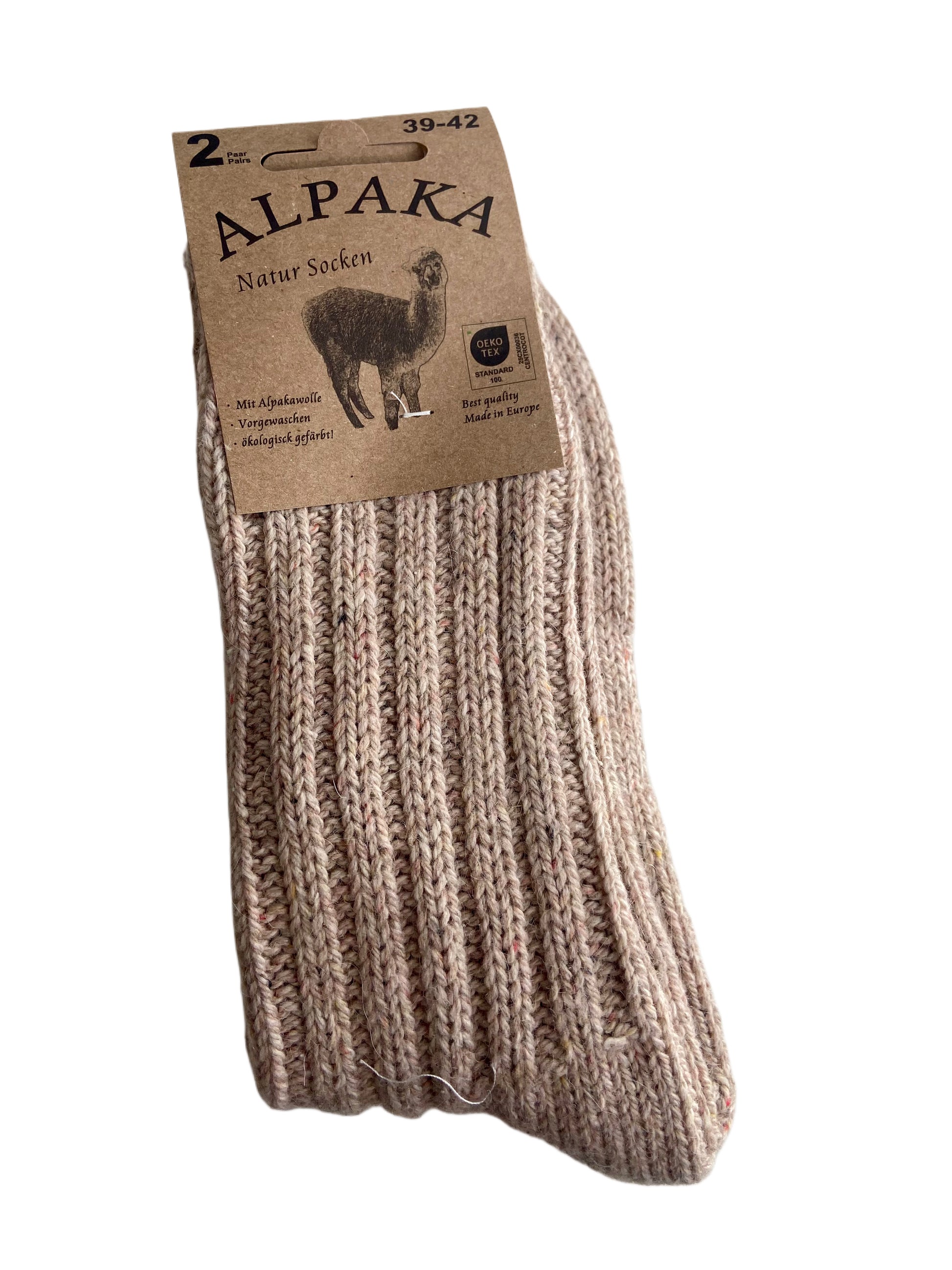 Socken mit Alpaka