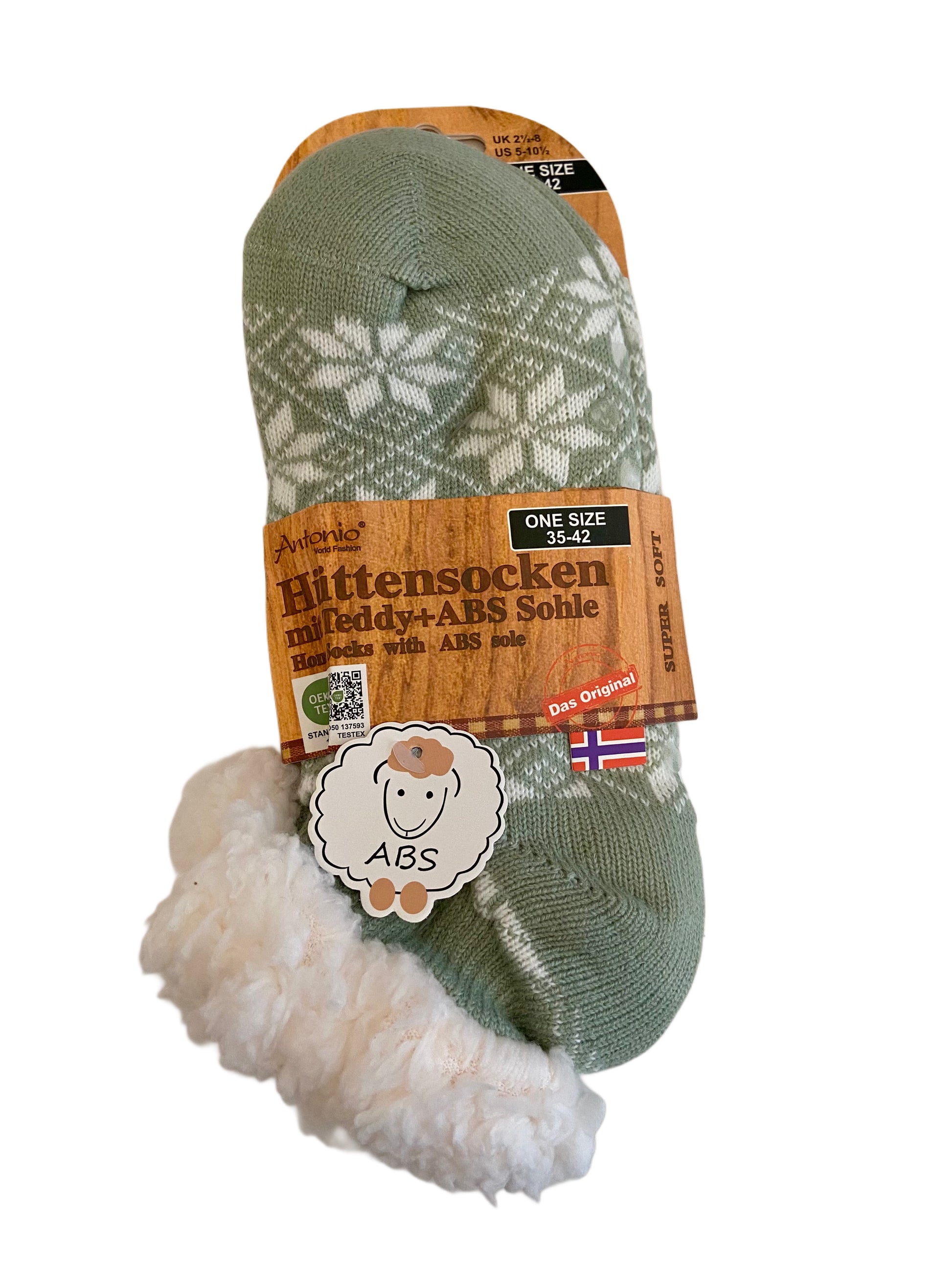 Hüttensocken Kurz, Extra-Flauschig mit ABS, ONE SIZE Damen