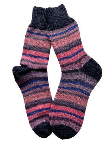 Handgestrickte Socken, Gr. 39/40