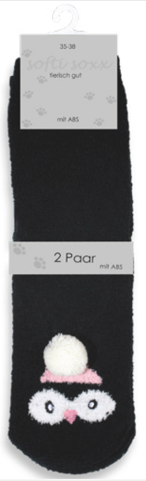 Damensocke SOFT Tiere mit ABS