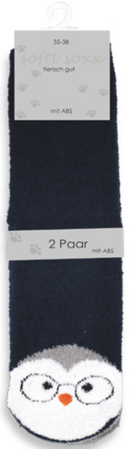 Damensocke SOFT Tiere mit ABS