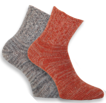 Damensocken Melange, 2er Pack