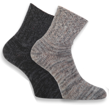 Damensocken Melange, 2er Pack
