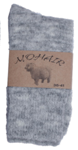Damensocken Mohair natur, One Size (Gr. 36-42)