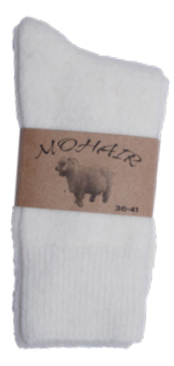 Damensocken Mohair natur, One Size (Gr. 36-42)