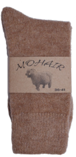 Damensocken Mohair natur, One Size (Gr. 36-42)