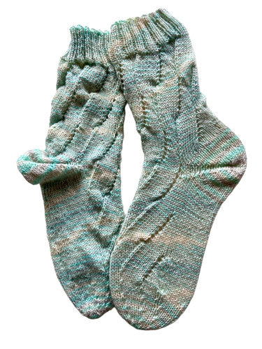 Handgestrickte Socken, Gr. 39/40