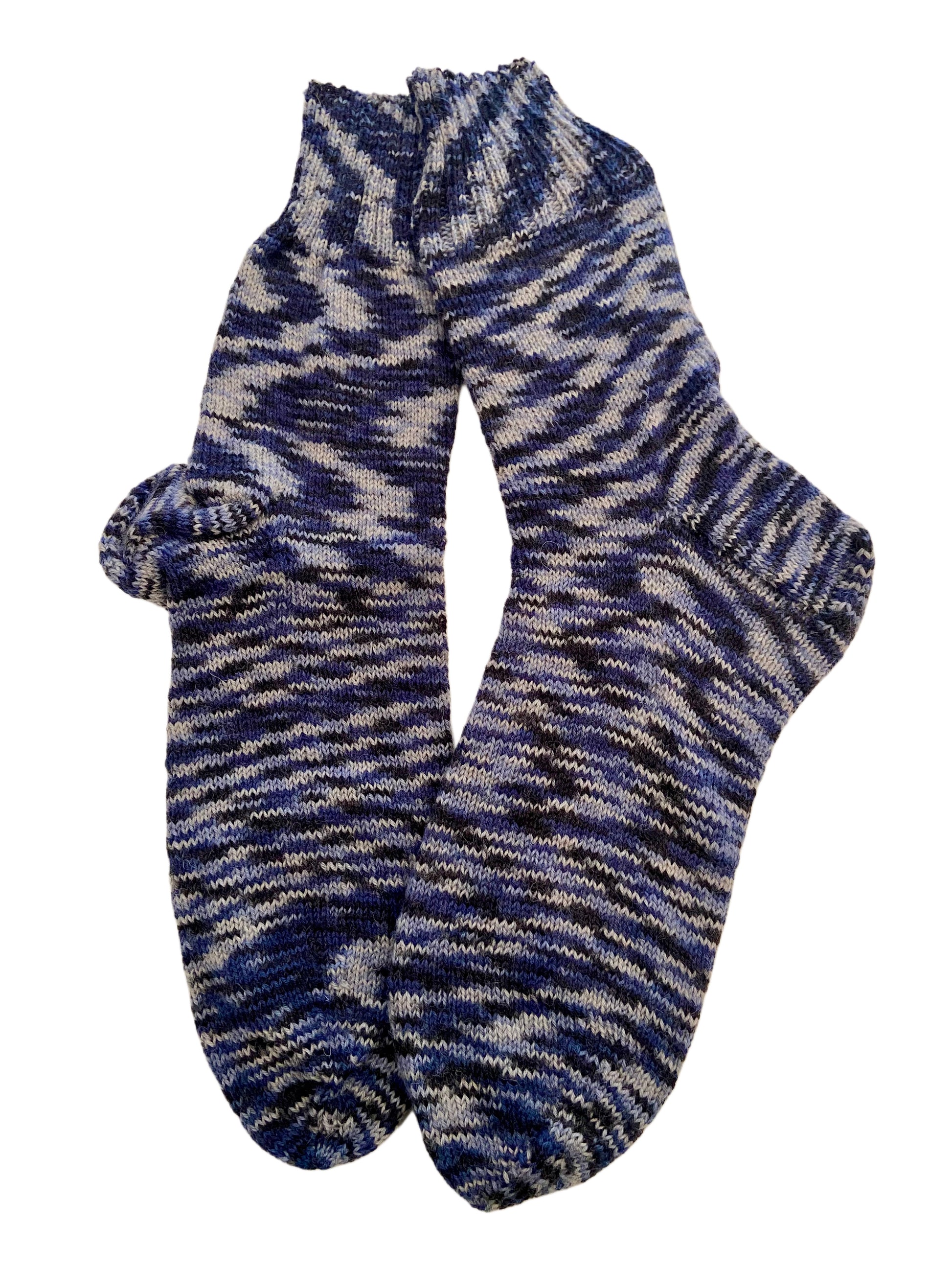 Handgestrickte Socken, Gr. 49/50