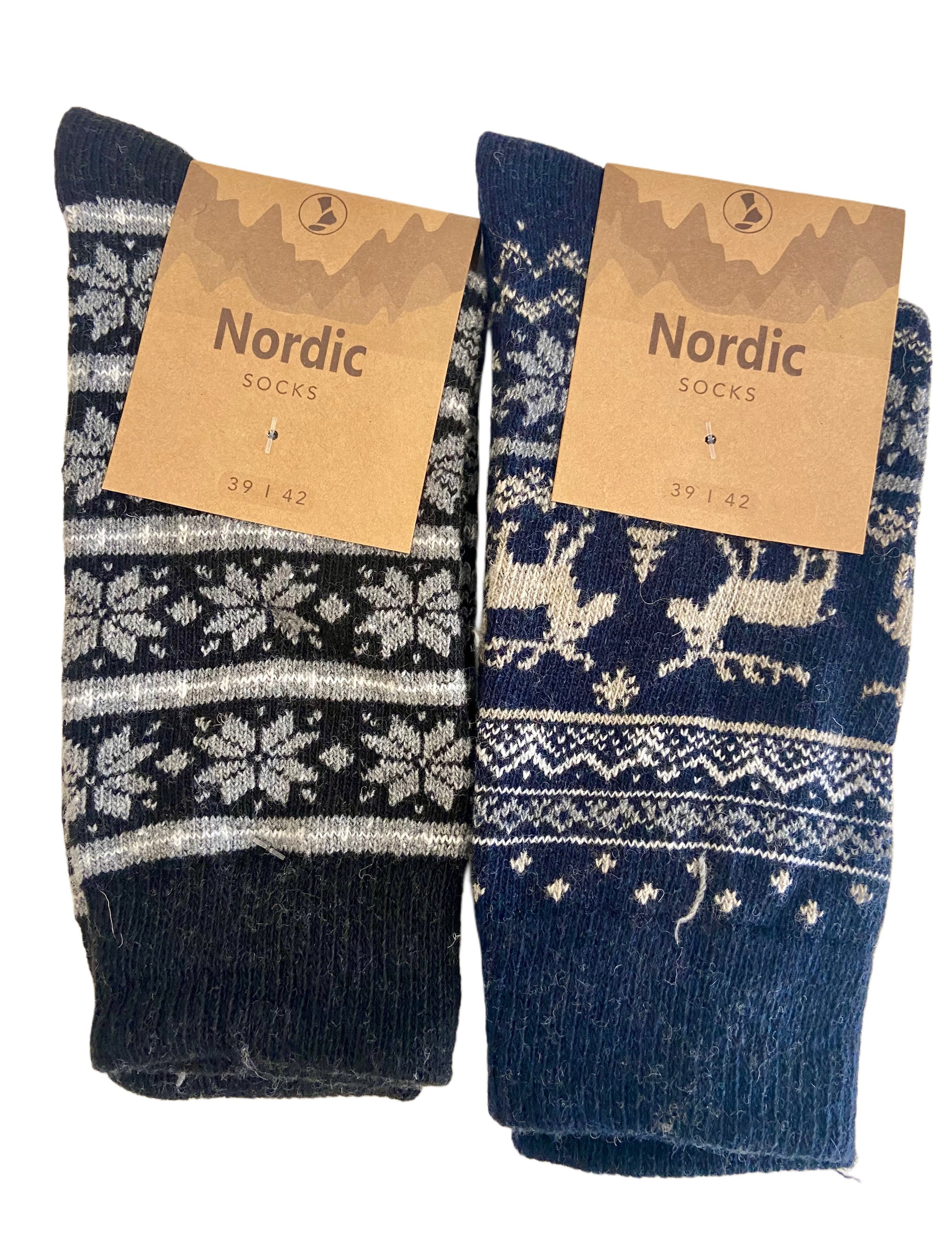 Hygge Socken mit Wolle "Nordic", 2er Pack