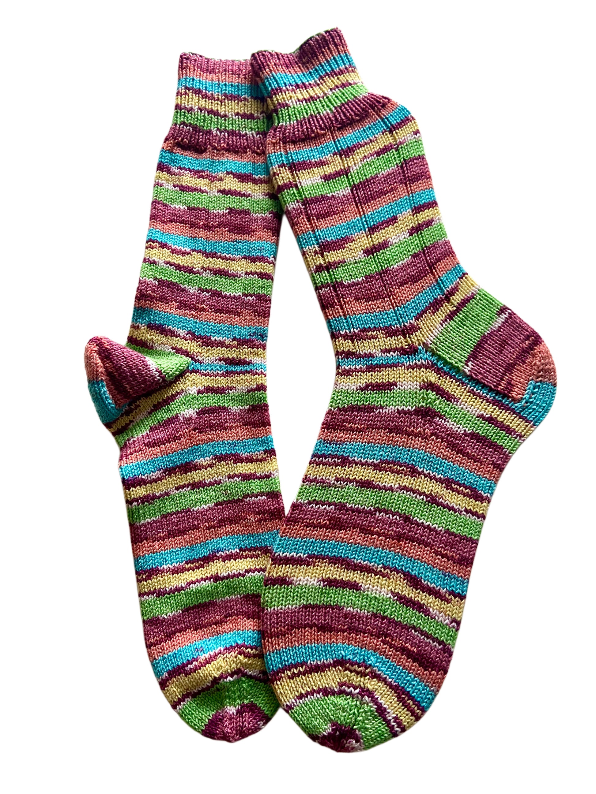 Handgestrickte Socken, Gr. 40/41
