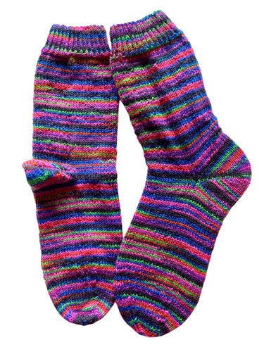 Handgestrickte Socken, Gr. 37/38
