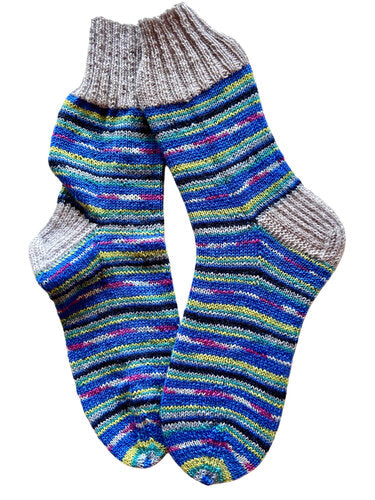 Handgestrickte Socken, Gr. 42/43