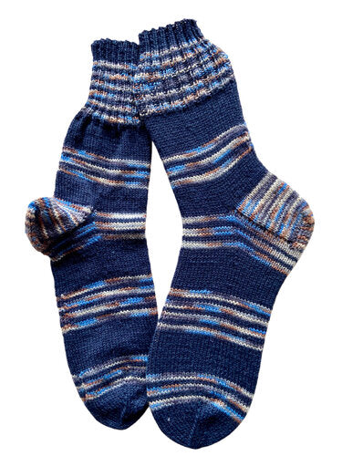 Handgestrickte Socken, Gr. 44/45