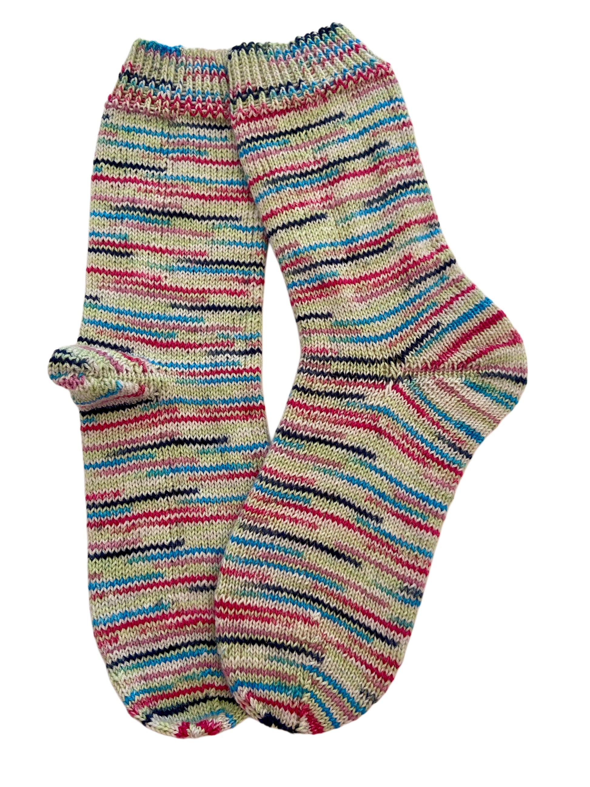 Handgestrickte Socken mit KASCHMIR, Gr. 40/41
