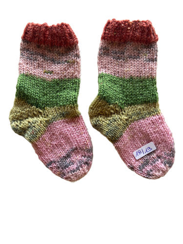 Handgestrickte Socken für Babys, Gr. 18/19