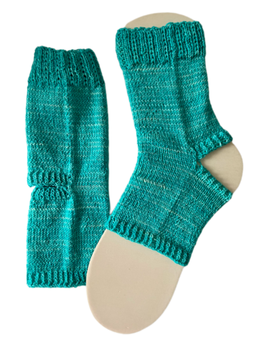 Handgestrickte Yogasocken, Gr. 39/40