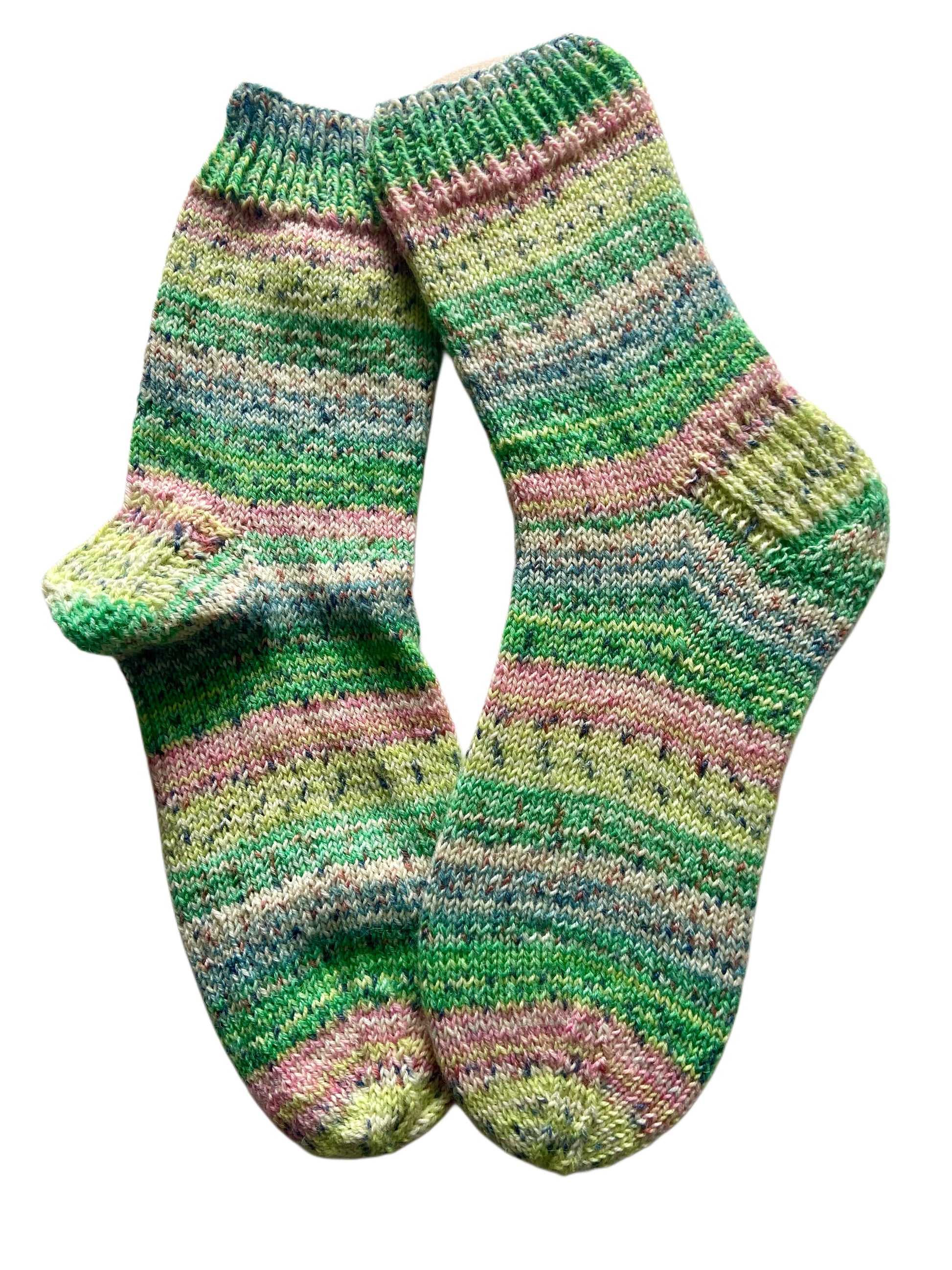 Handgestrickte Socken, Gr. 39/40