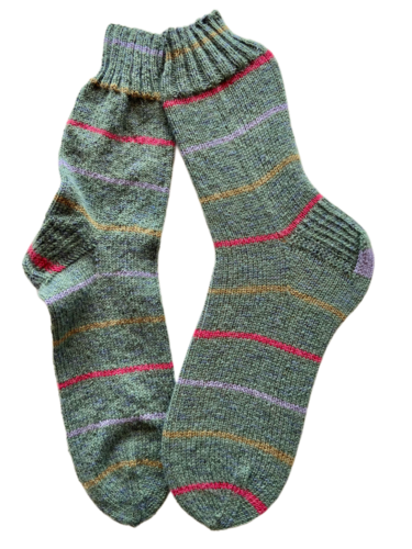 Handgestrickte Socken, Gr. 46/47