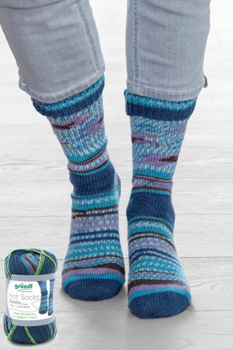 Sockenwolle, Hot Socks Simila, von GRÜNDL, 4-fach Strumpfwolle, (7,29€ / 100g)