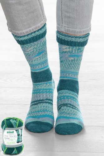 Sockenwolle, Hot Socks Simila, von GRÜNDL, 4-fach Strumpfwolle, (7,29€ / 100g)