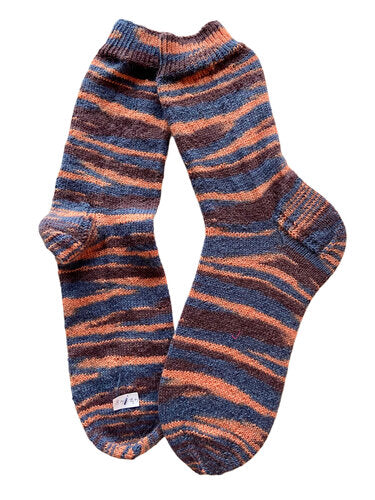 Handgestrickte Socken, Gr. 47/48