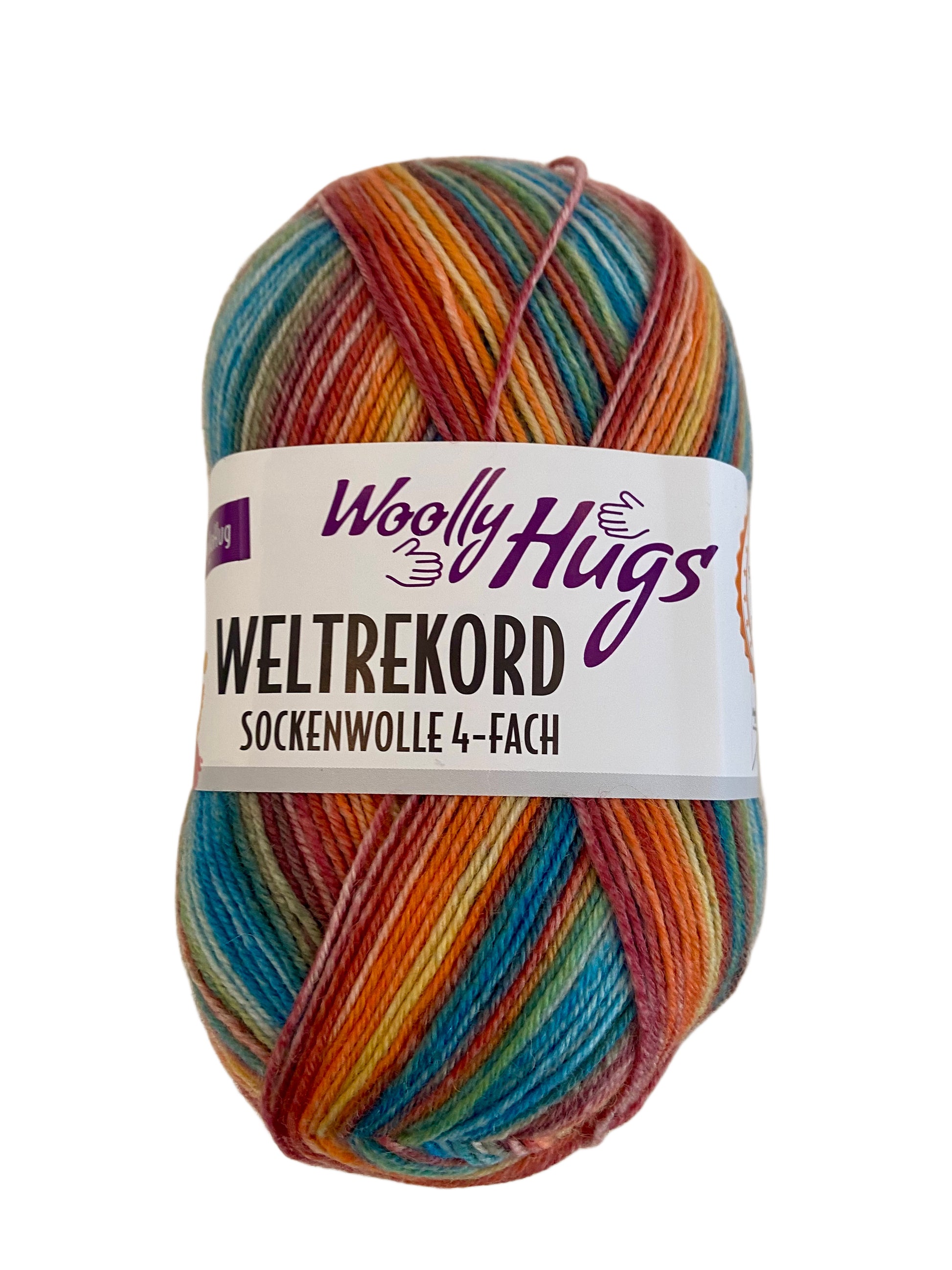 Woolly Hugs Weltrekord Sockenwolle, 4-fach, (7,50€ / 100g)