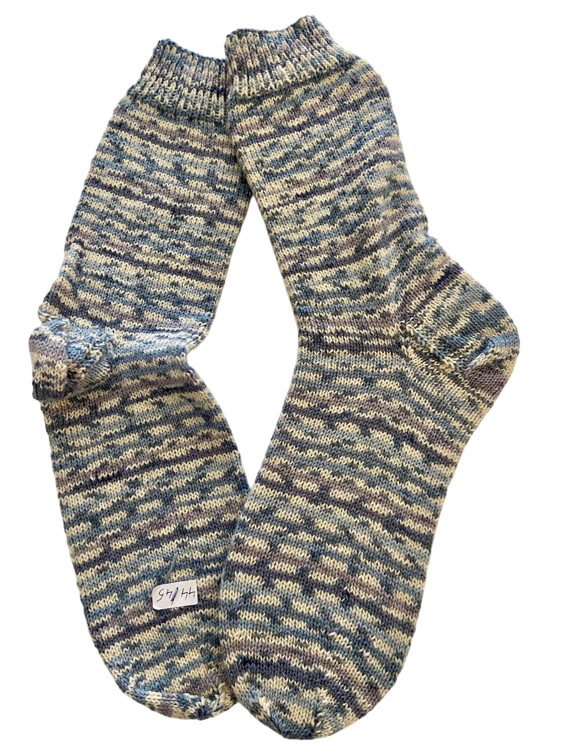 Handgestrickte Socken, Gr. 44/45