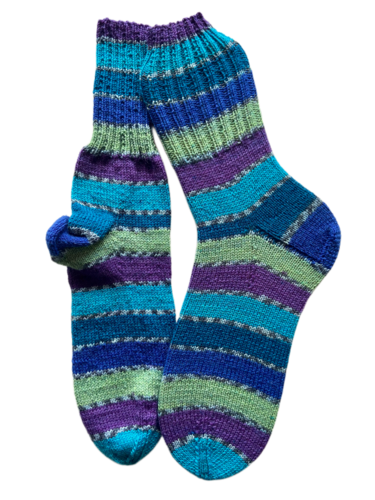 Handgestrickte Socken, Gr. 46/47