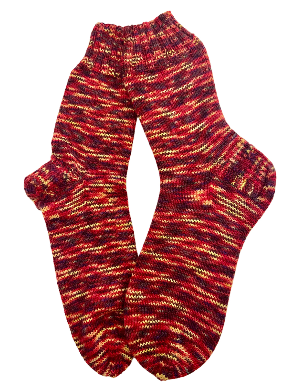 Handgestrickte Socken, Gr. 39/40