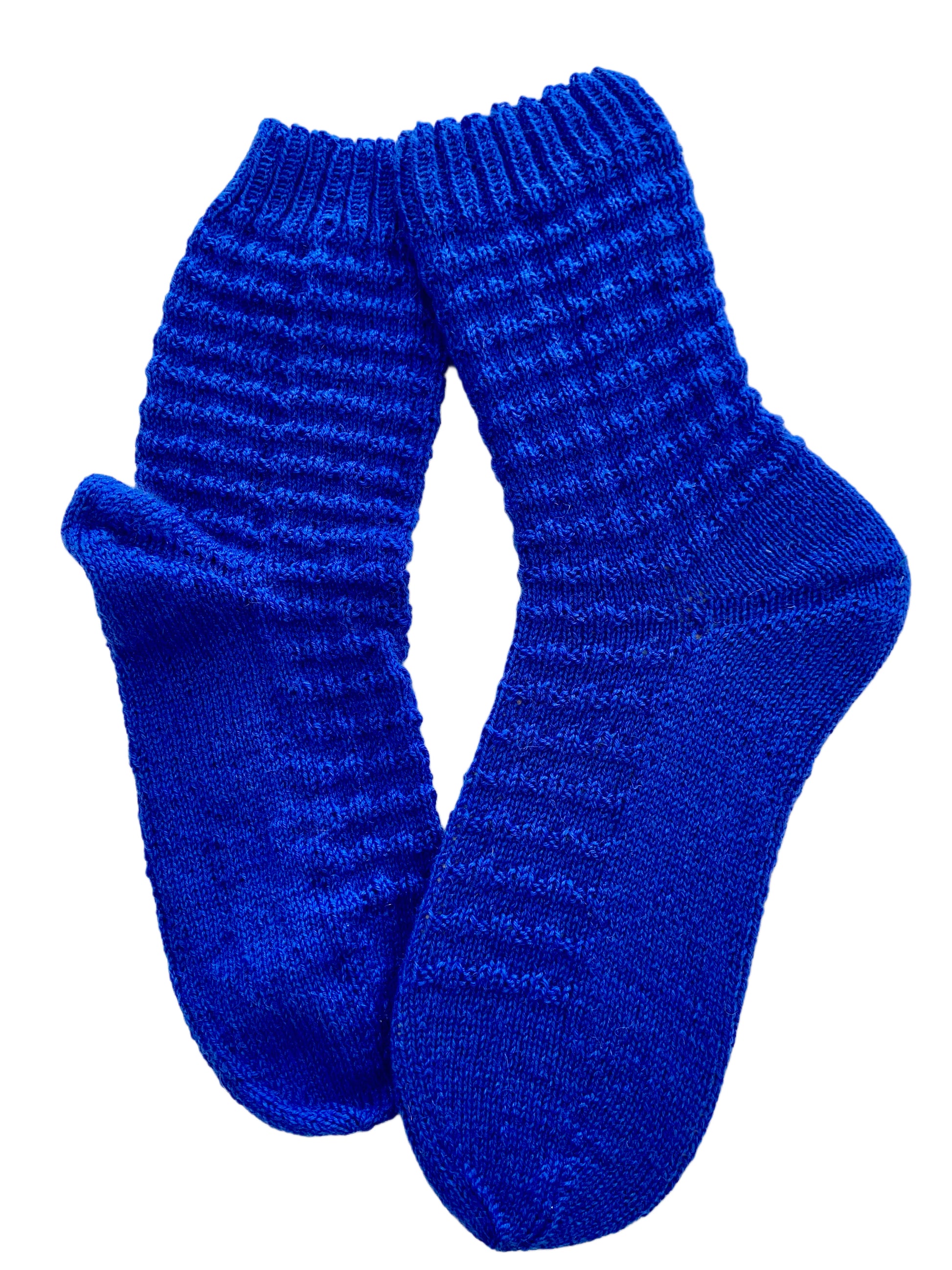 Handgestrickte Socken, Gr. 43/44