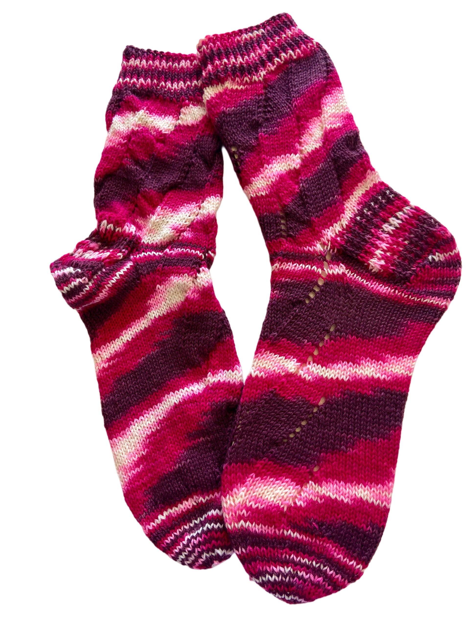 Handgestrickte Socken, Gr. 42/43