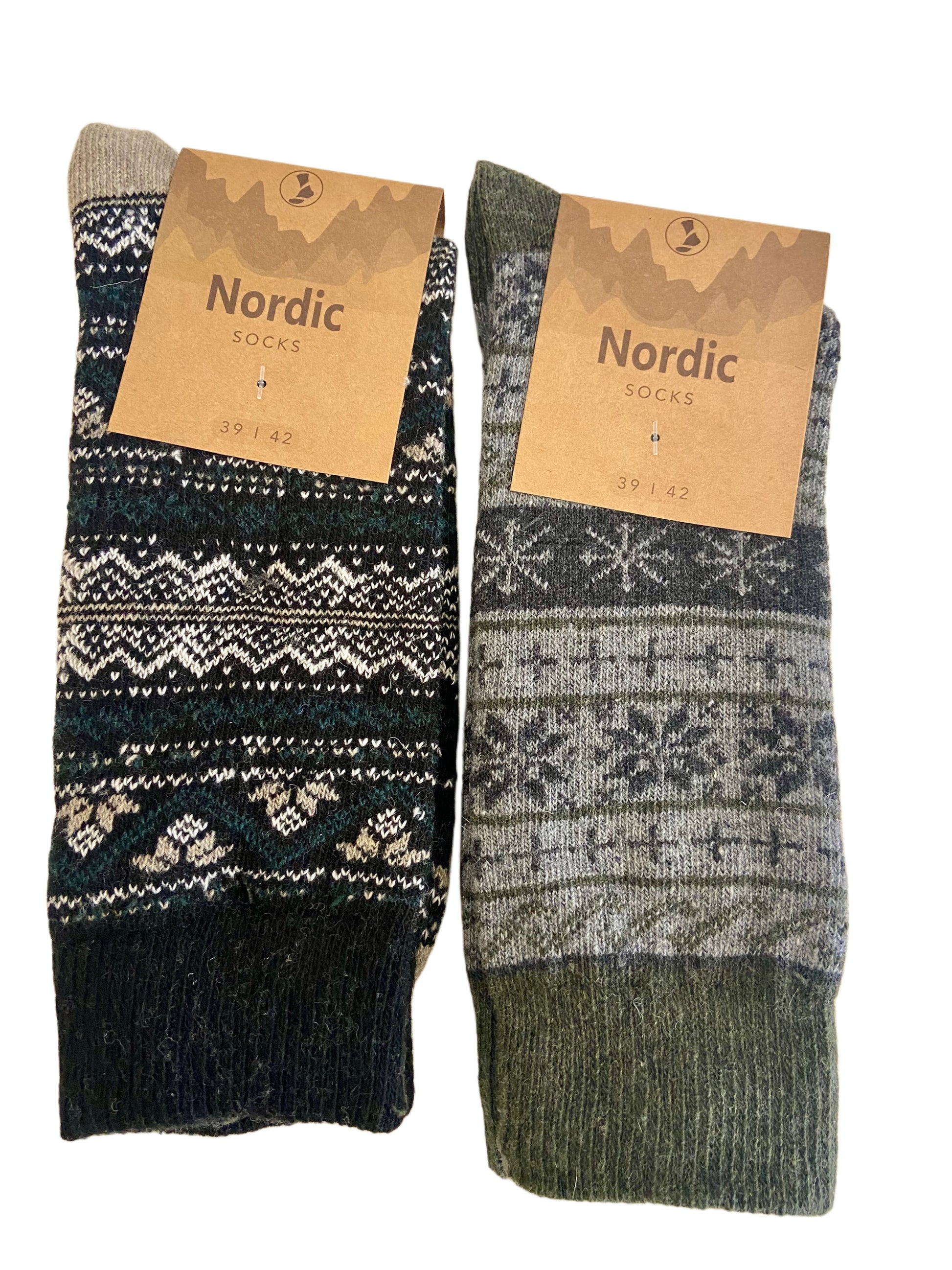 Hygge Socken mit Wolle "Nordic", 2er Pack