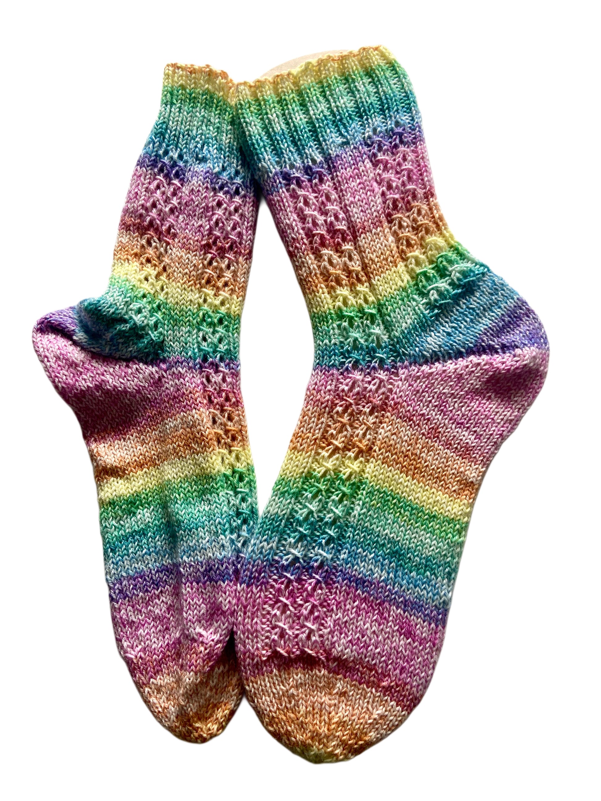 Handgestrickte Socken, Gr. 39/40