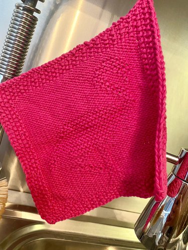 Spüllappen "Flaming", Spültuchgestrickt, HANDARBEIT