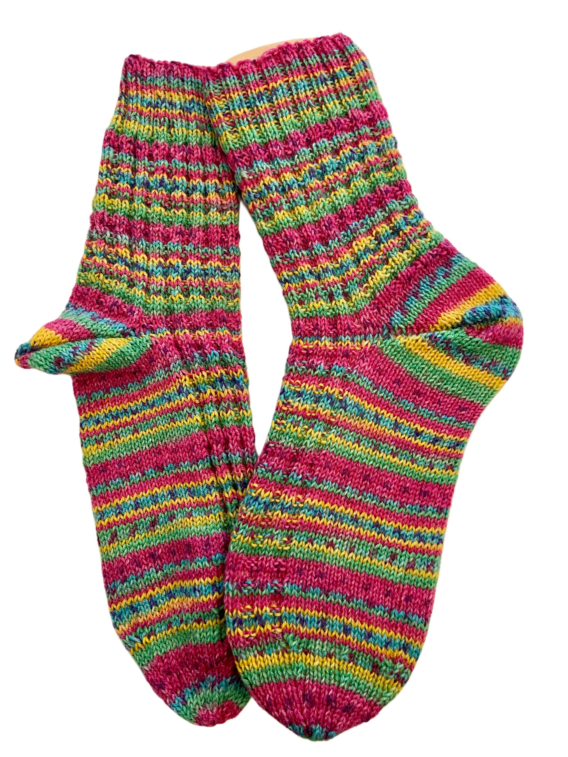 Handgestrickte Socken, Gr. 41/42