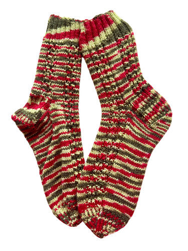 Handgestrickte Socken, Gr. 39/40