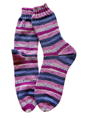 Handgestrickte Socken, Gr. 43/44