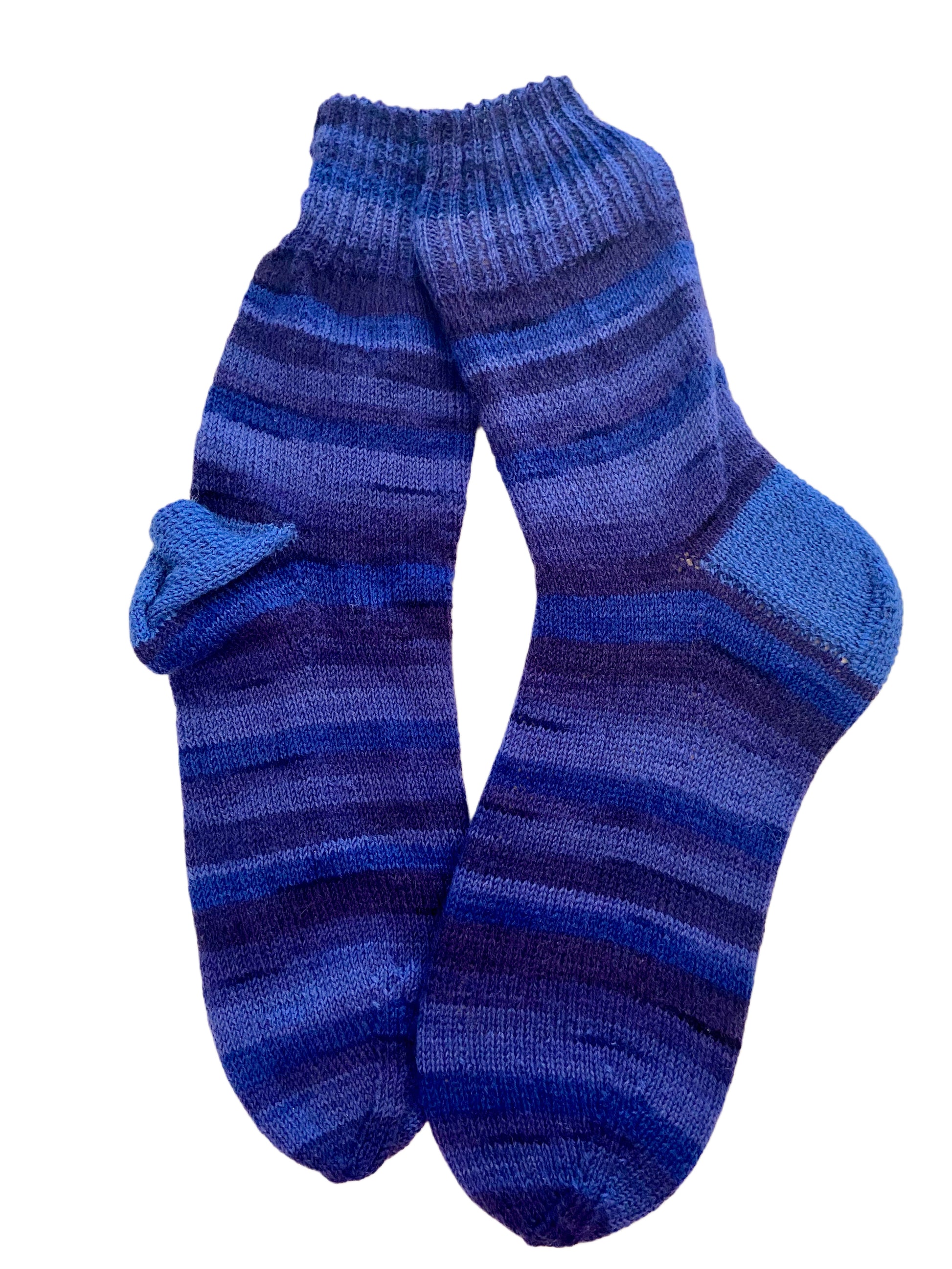 Handgestrickte Socken, Gr. 46/47