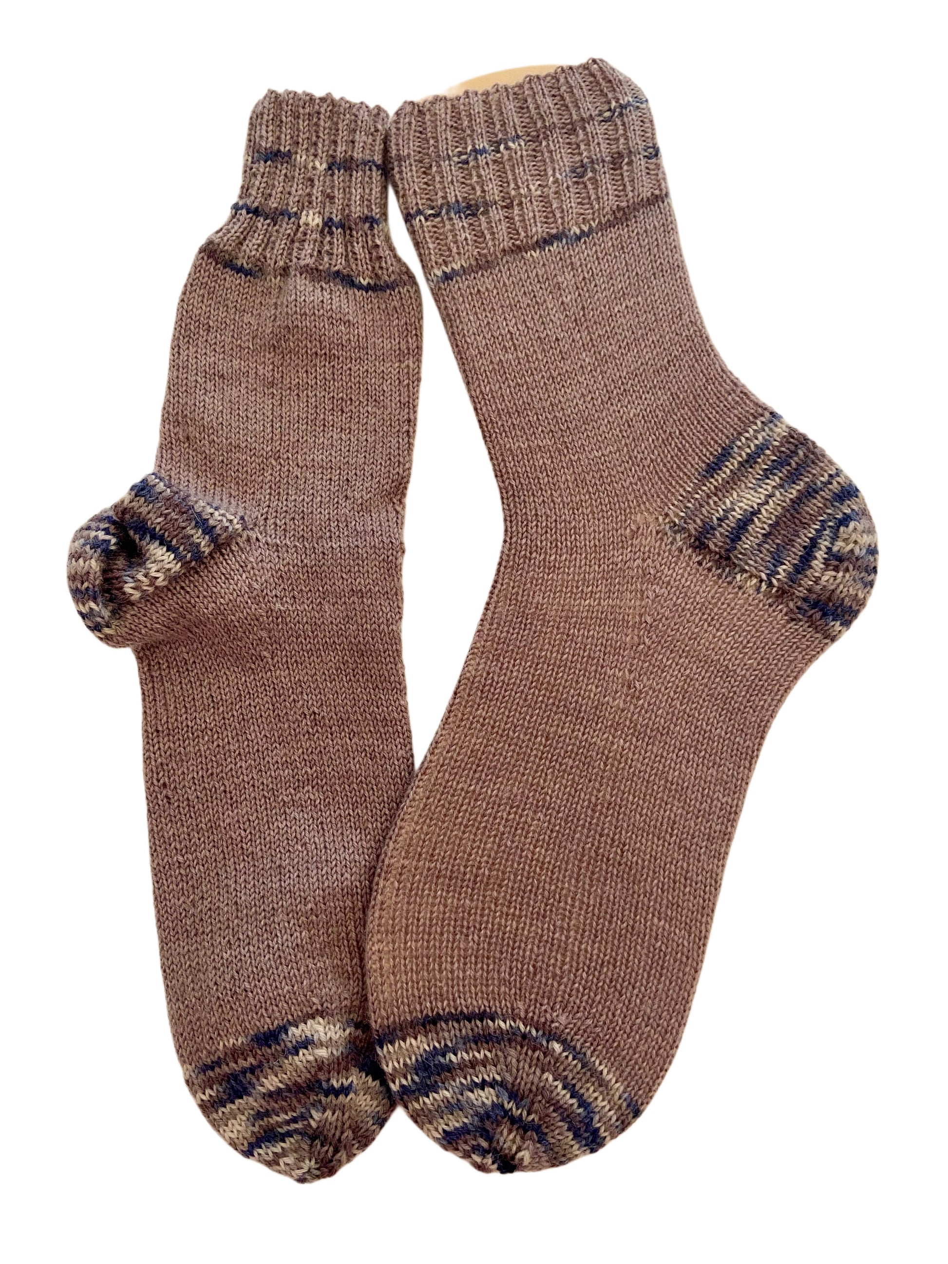 Handgestrickte Socken, Gr. 40/41