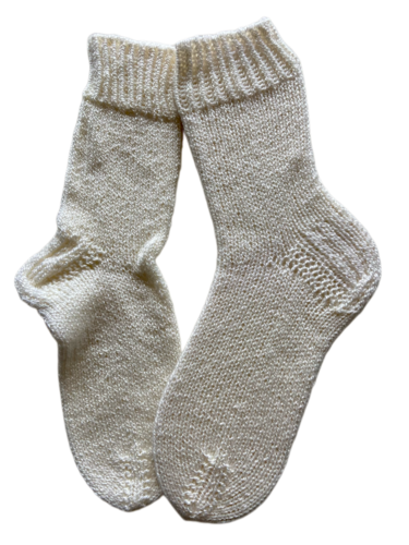 Handgestrickte Socken, Gr. 38/39
